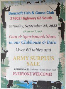 Bancroft Fish & Game Gun & Sportsmen’s Show
