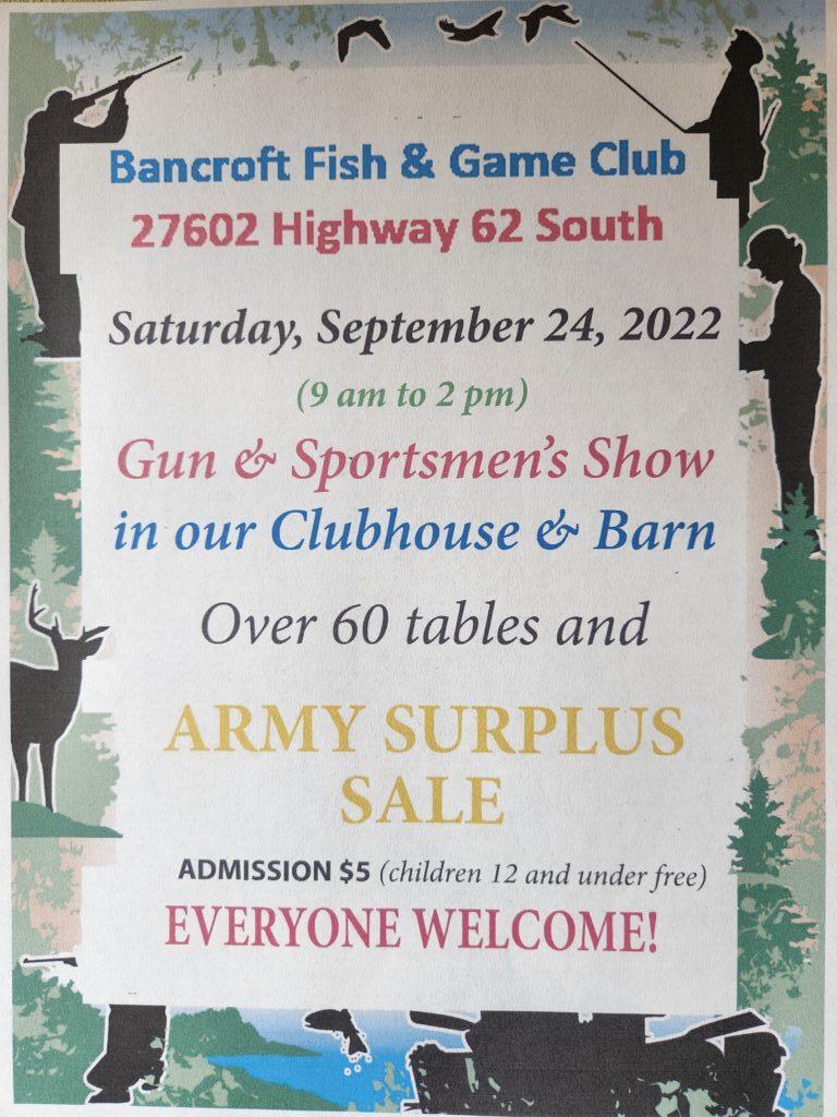 Bancroft Fish & Game Gun & Sportsmen’s Show
